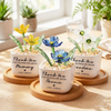 Personalized Tulip Glass Flower Pot - Unique Birthday Gift For Mother, Happy Mother's Day HA75 920800
