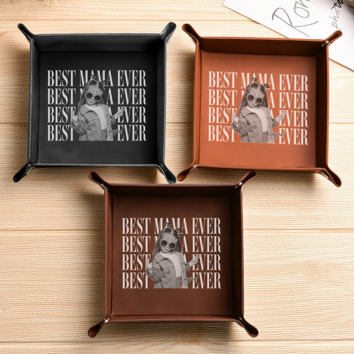 Personalized Vintage Photo Best Dad Mom Ever Valet Tray - Father’s Day Gift LM32 669057