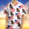 Custom Horse Photo American Flag 250th Anniversary Patriotic Hawaii Shirt TH10 898837