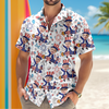 Custom Face Photo 4th of July Anniversary Hawaii Shirt LM32 899707