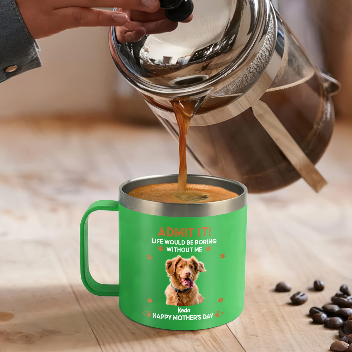 Custom Photo Admit It! Life Would Be Boring Without Me Happy Mother's Day Stainless Steel Tumbler TH10 892583