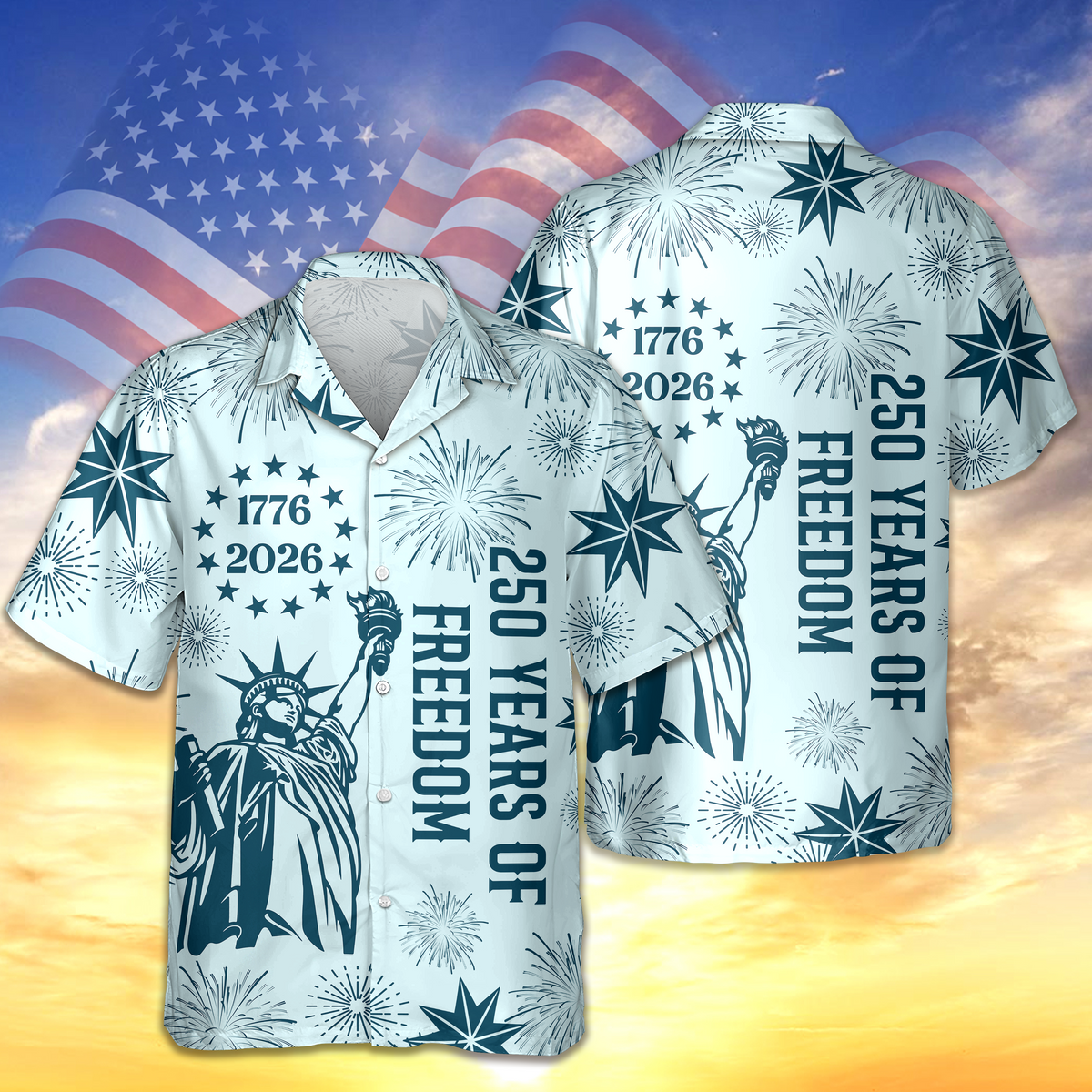 Personalized USA 250 Years of Independence 1776-2026 Hawaii Shirt CH07 910514