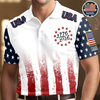 Custom Name USA 250 Years of Independence 1776–2026 American Flag Patriotic Polo Shirt HO82 902024