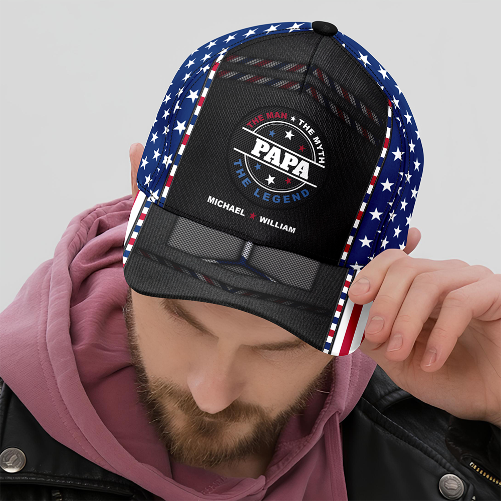 The Man The Myth The Legend Classic Cap Personalized Gift For Dad, Father's Day HO82 894122