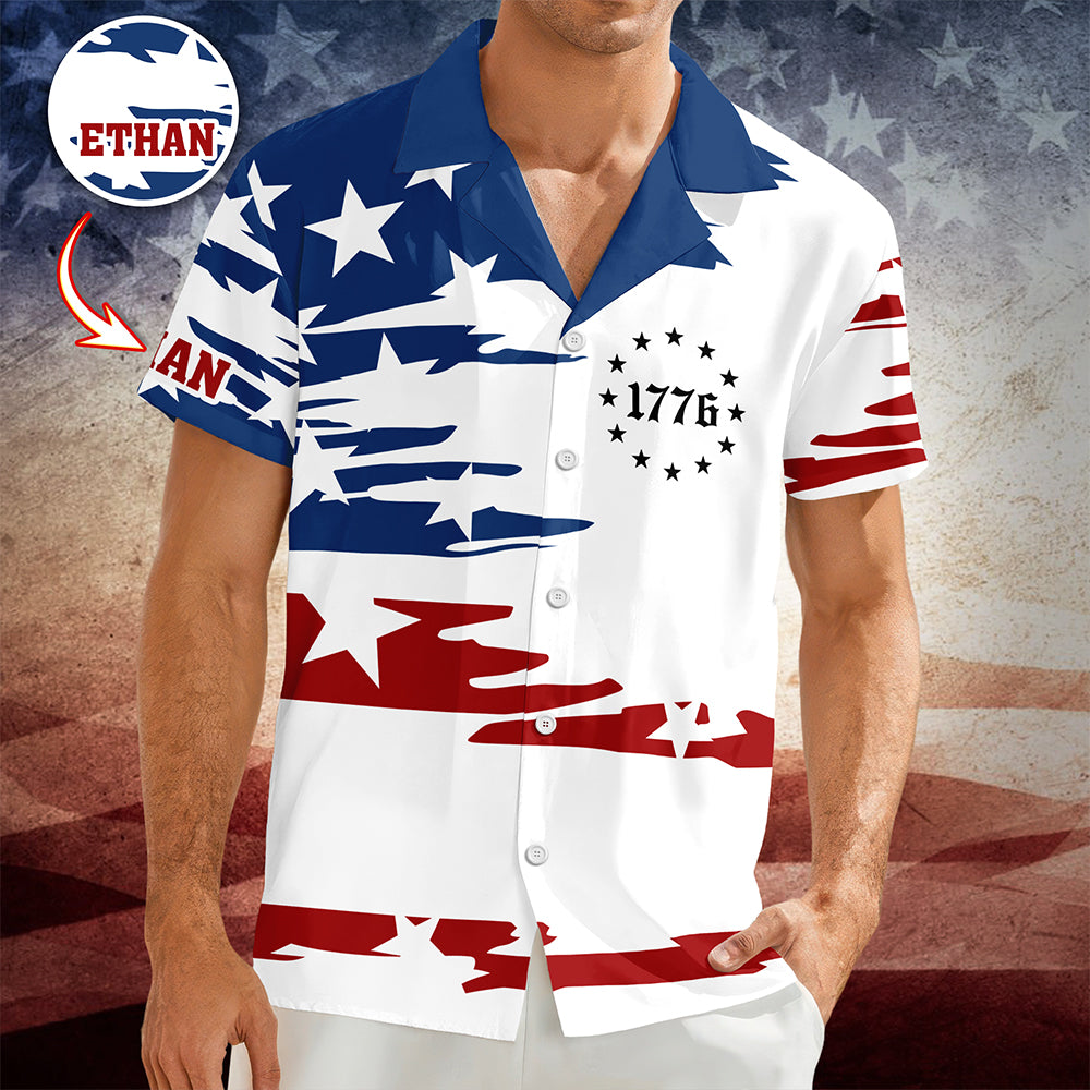 Personalized American 1776 Hawaii Shirt, 4th of July American, Independence Day Gift HO82 901532