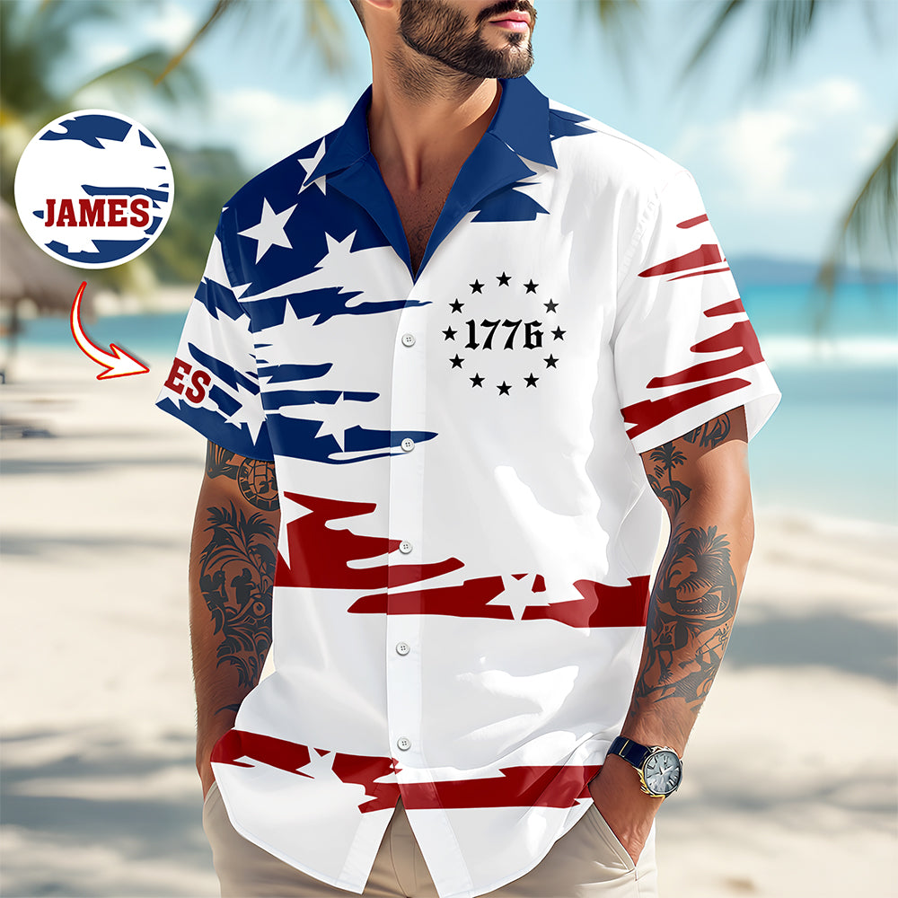Personalized American 1776 Hawaii Shirt, 4th of July American, Independence Day Gift HO82 901532
