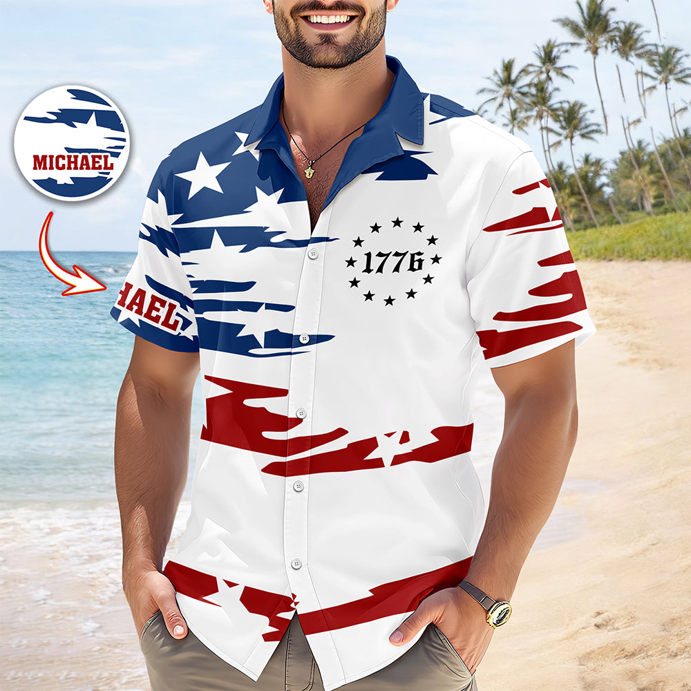 Personalized American 1776 Hawaii Shirt, 4th of July American, Independence Day Gift HO82 901532