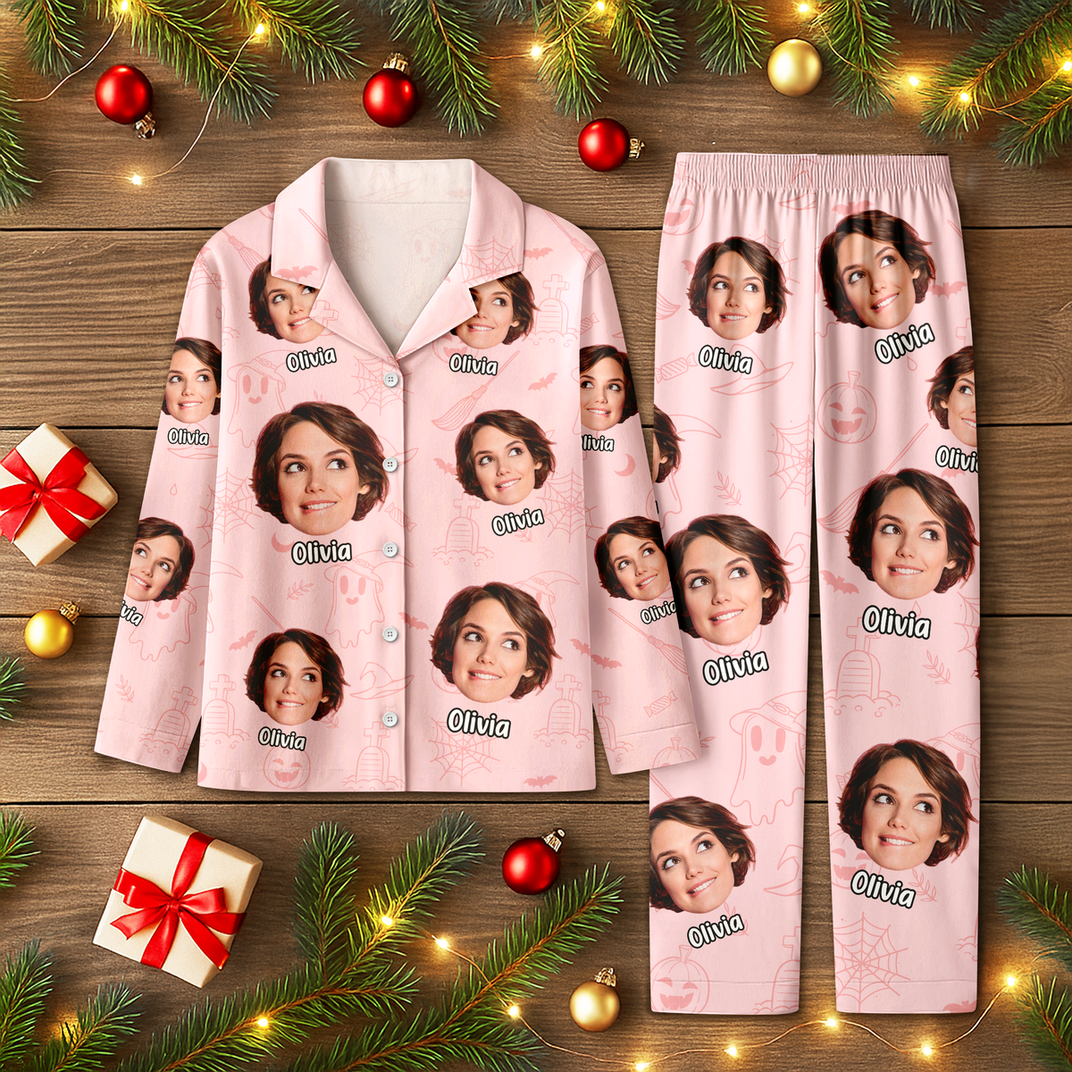 Custom Photo Halloween Season Pajamas For Family TH10 896133