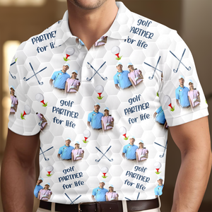 Custom Golf Partner For Life Photo Polo Shirt CH07 895530