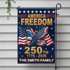 America 250th Independence Anniversary Personalized Garden Flag Patriotic Gift CH07 899576