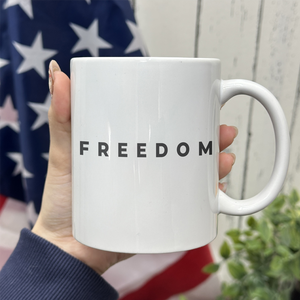 Charlie Kirk Freedom White Mug HA75 64470