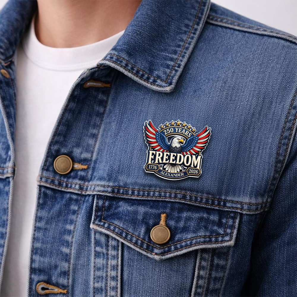 Personalized America 250 Years of Freedom 1776–2026 Acrylic Pin HA75 920950