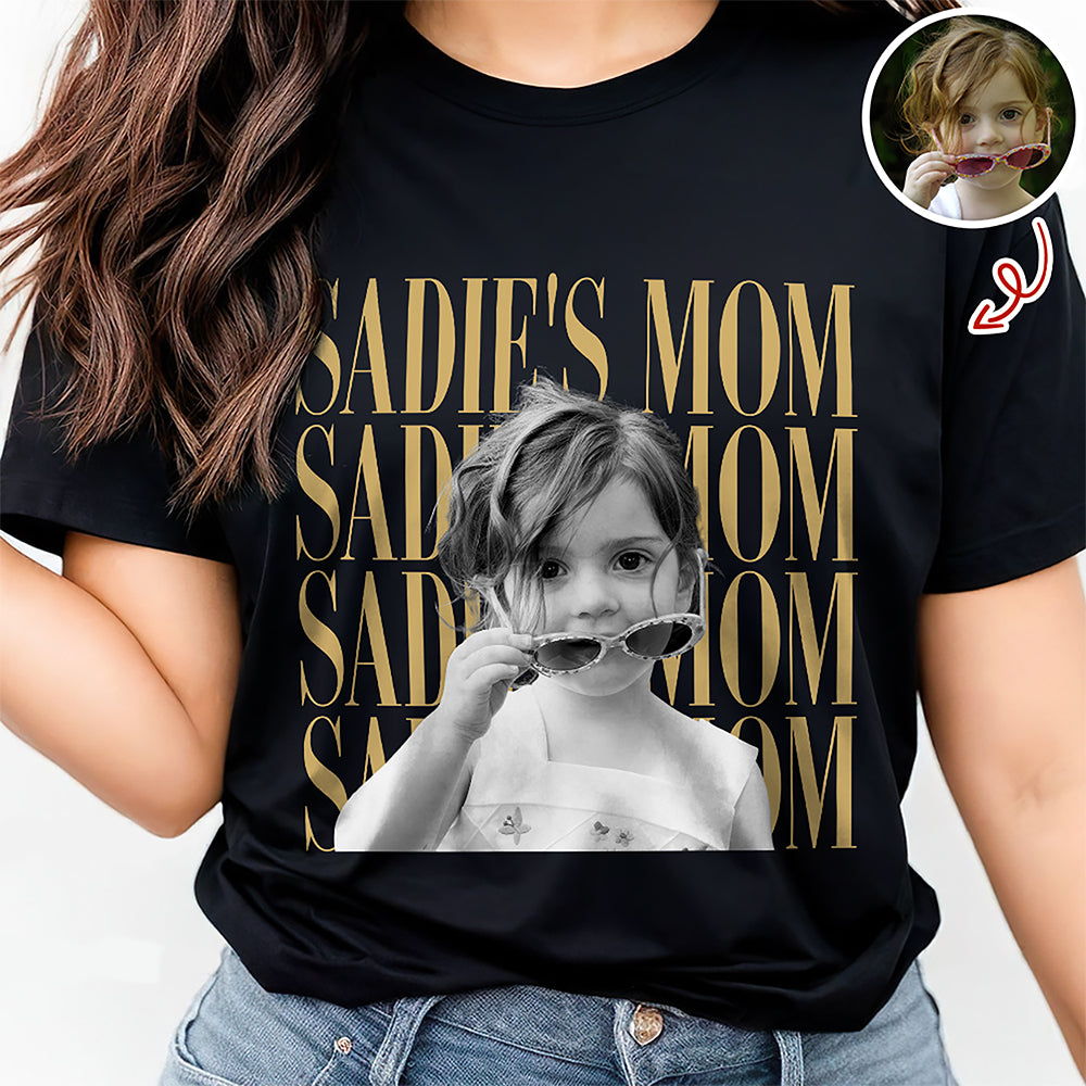 Personalized Vintage Photo Mom, Grandma, Dad, Grandpa Family Dark Shirt HA75 921508