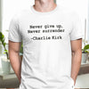 Never give up, Never surrender Charlie Kirk Bright Shirt HA75 64458