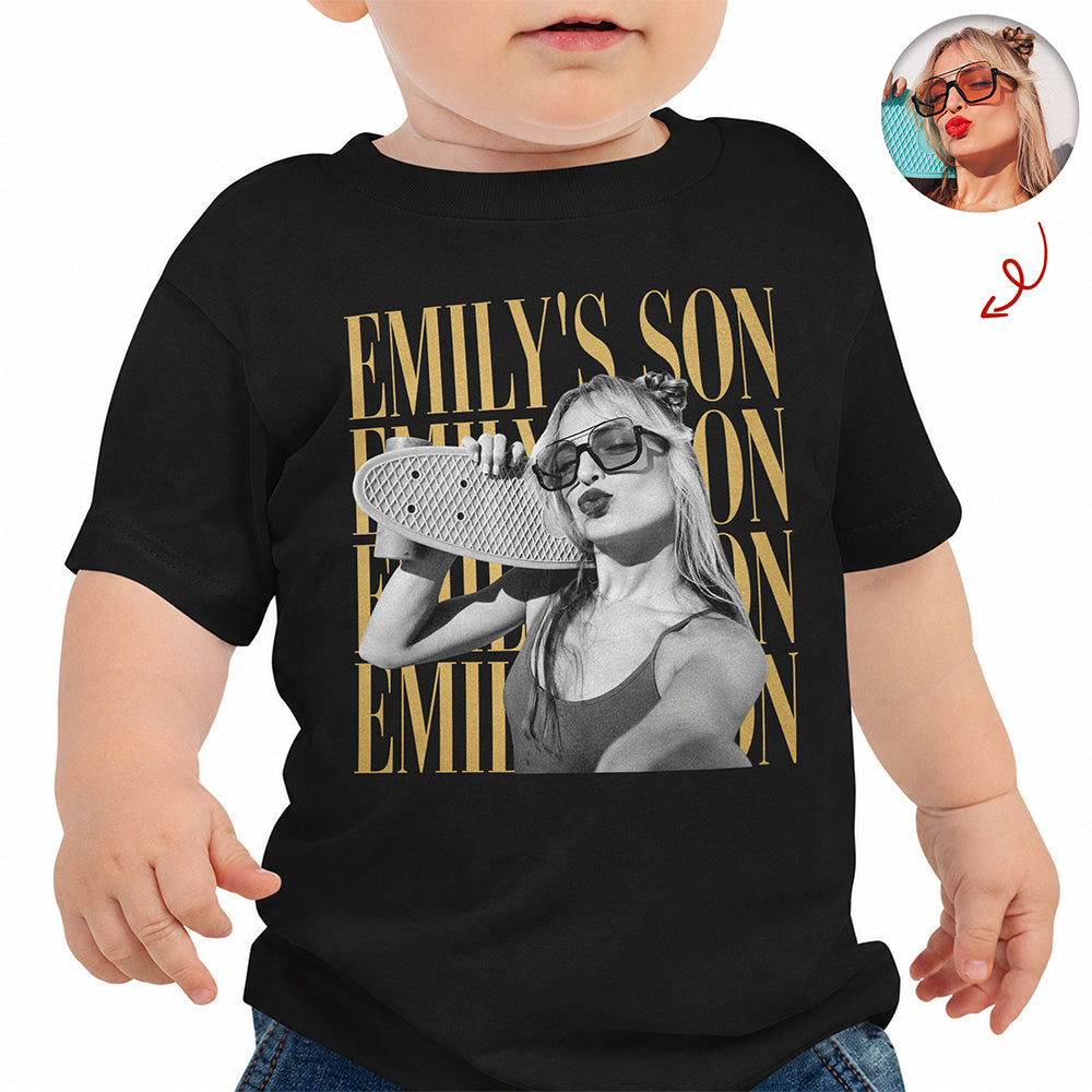 Personalized Vintage Photo Son, Daughter Family Kid Shirt HA75 921566