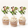 Custom Dinosaur Face Cupcake Toppers Dinosaur Birthday Decor HA75 892114