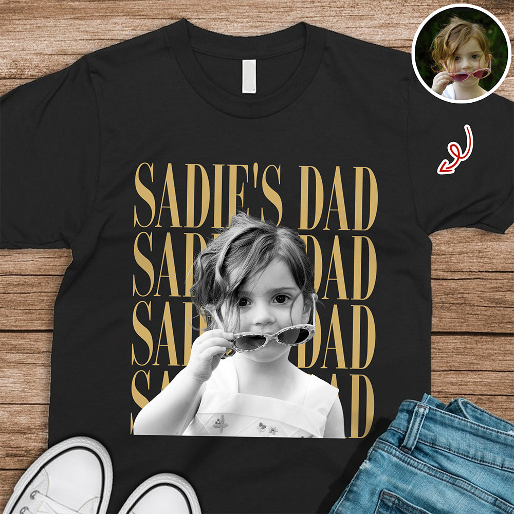 Personalized Vintage Photo Dad, Mom, Grandpa, Grandma Family Dark Shirt HA75 921402