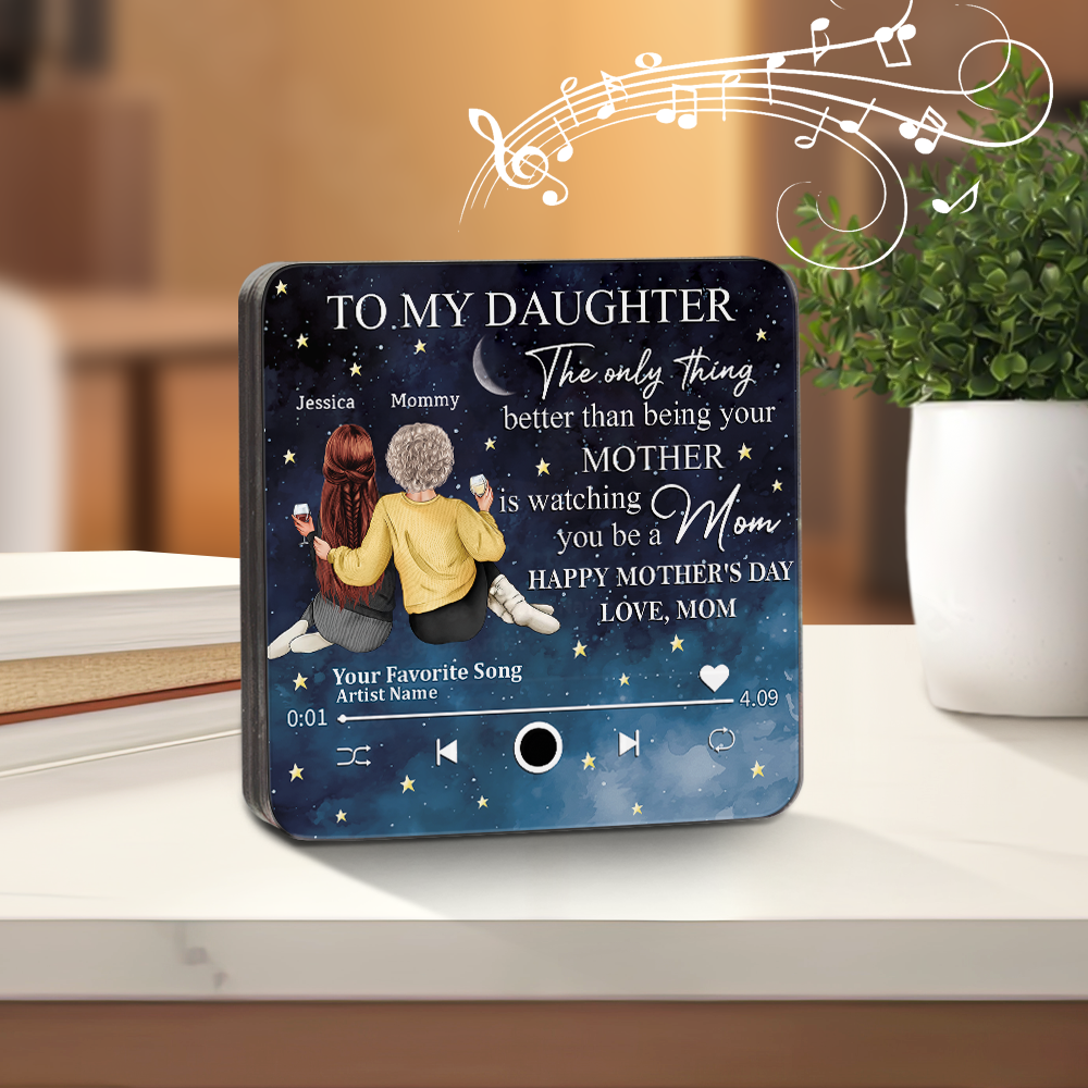 To My Daughter From Mom Happy Mother's Day Personalized Music Fridge Magnet HA75 891972