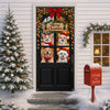 Custom Dog Photo Merry Christmas Home Decor Door Cover CH07 180622
