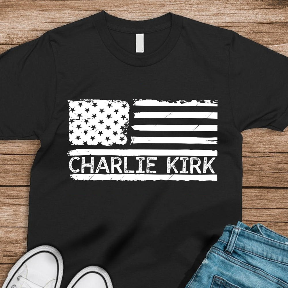 Charlie Kirk Memorial Dark Shirt HA75 644115