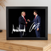 Charlie Kirk - Donald Trump Autographed Signed Picture Frame LM32 65505