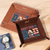 Custom Photo Best Dog Dad Ever Ever Ever Leather Valet Tray LM32 893613
