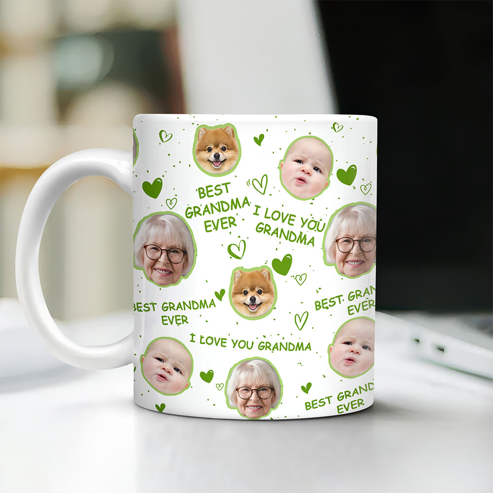 Custom Funny Face Photos - I Love You Mom Coffee Mug CH07 910698