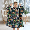 Custom Photo Name Dog Hoodie Blanket For Dog Lovers HA75 898232