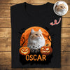 Custom Halloween Cat Photo Dark Shirt Spooky Season Shirt Cat Lovers Halloween Gift CH07 899620