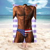Personalized Funny Muscle Body American Flag Underwear Beach Towel HA75 921852