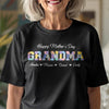 Grandma Title Patchwork Personalized Dark Shirt Happy Mother's Day Gift HA75 920704