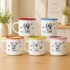 Custom Dog Line Enamel Mug 12oz Two-Tone Enamel Mug CH07 911962