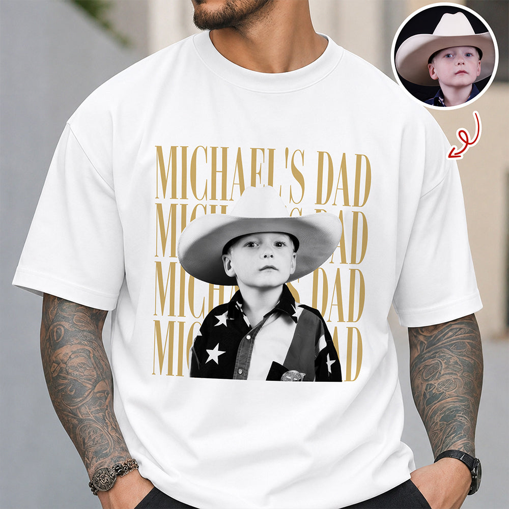 Personalized Vintage Photo Dad, Mom, Grandpa, Grandma Family Bright Shirt HA75 921394
