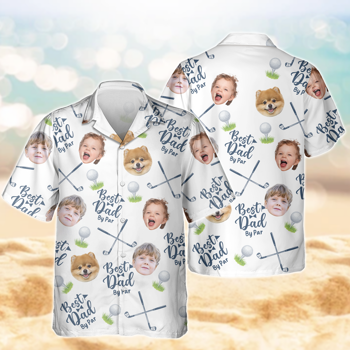 Custom Photo Best Dad By Par Hawaii Shirt CH07 895752