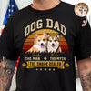 Custom Photo Dog Dad The Man The Myth The Snack Dealer Dark Shirt HO82 902504