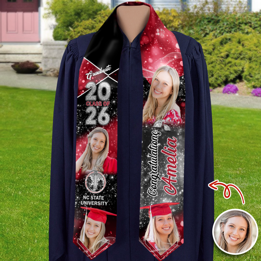Custom Photo Class Of 2026 Graduation Stole HO82 901330