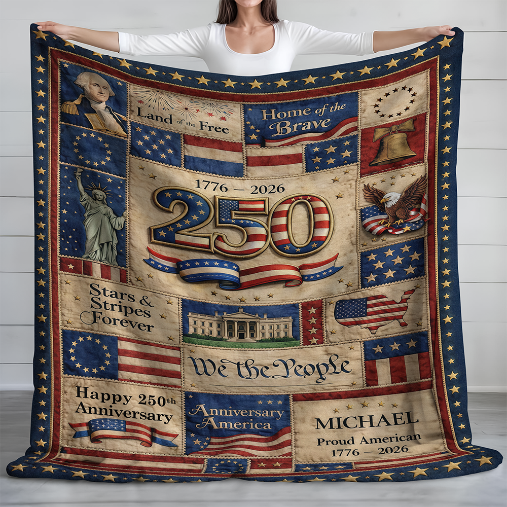 We The People – America 250th Anniversary Patriotic Blanket HA75 920398