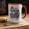 Custom Name Skeleton Bestie Mug – Personalized Halloween Gift for Best Friends HO82 903186