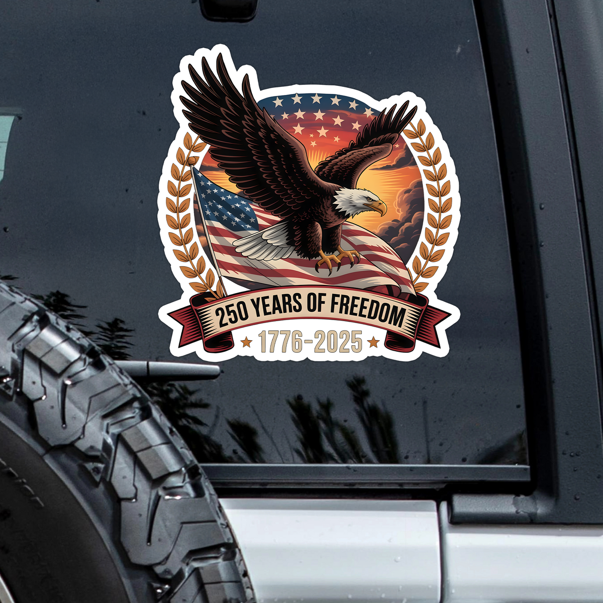 250 Years Of Freedom Car Window Decal Sticker TH10 896353