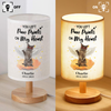 Custom Photo Your Light Will Always Shine In My Heart Cat Memorial Fabric Lamp HA75 892352