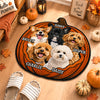 Custom Dog Cat Photo Halloween Pumpkin Custom Shape Faux Cashmere Rug HO82 903164