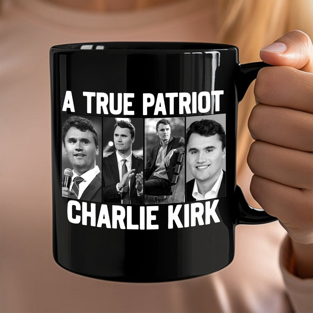 Justice for Charlie Kirk - Prayers Up for Charlie Black Mug HA75 64490
