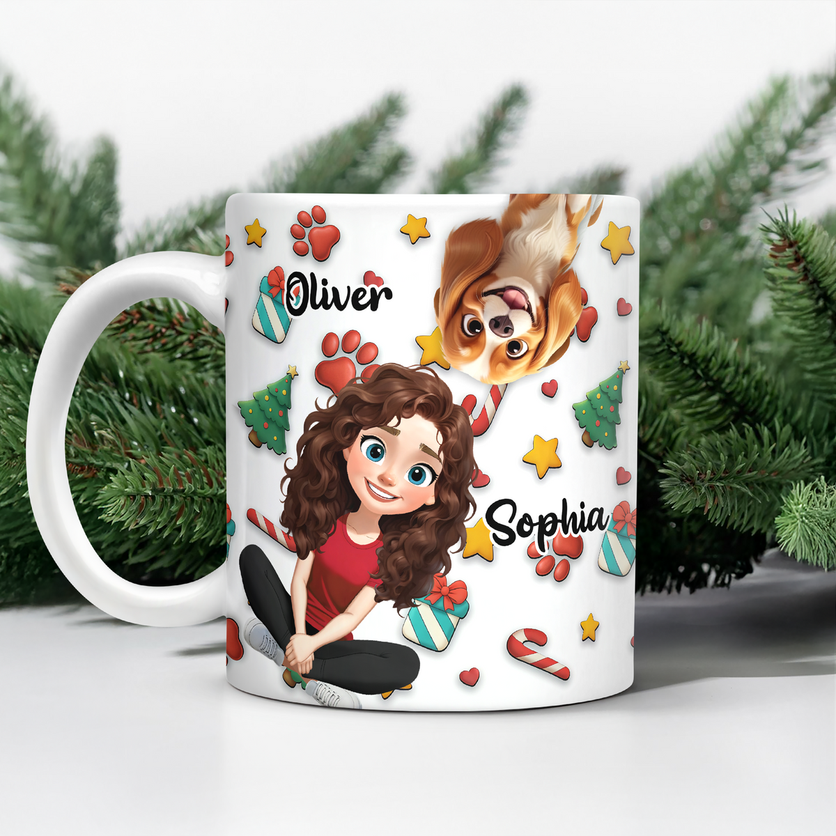 Personalized Dog And Human Mug For Dog Lover TH10 896261