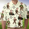 Custom Photo Best Dad By Par Golf Polo Shirt Personalized Funny Faces Bigfoot Golf Shirt For Dad CH07 910858