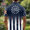 Custom Name USA 250 Years of Independence 1776–2026 American Flag Patriotic Polo Shirt HO82 902024