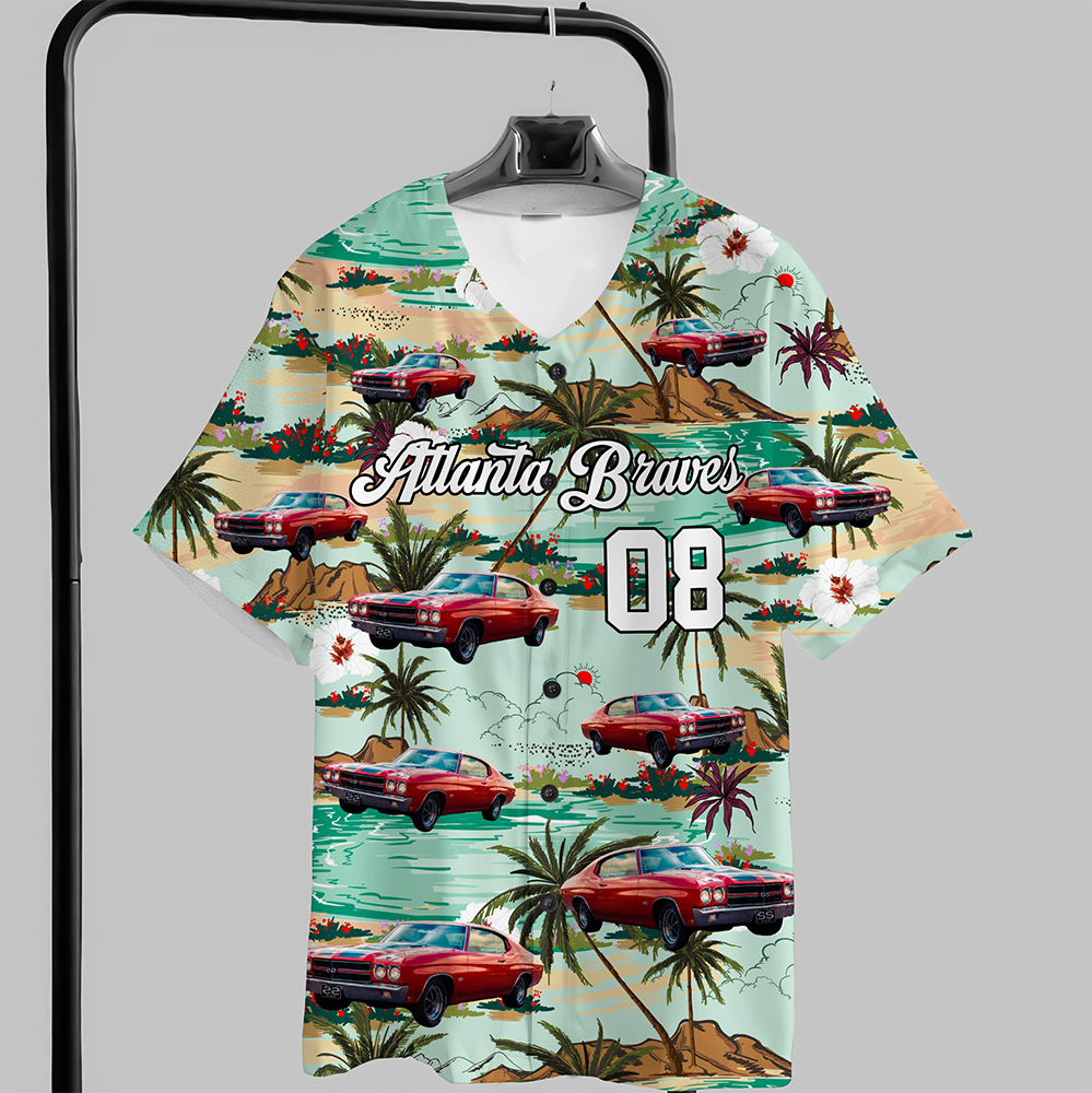 Custom Car Photo Authentic Hawaiian Baseball Jersey Shirt HO82 894258