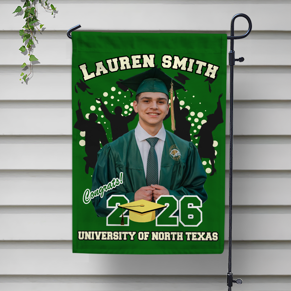 Custom Photo with Name Graduation Garden Flag - Unique Gift Idea for Grads LM32 893053