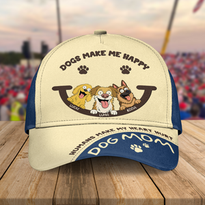 Funny Dog Makes Me Happy Humans Make My Heart Hurt Classic Cap LM32 893361