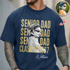 Custom Photo Senior Mom, Dad Class Of 2027 Vintage Comfort Shirt HA75 922006