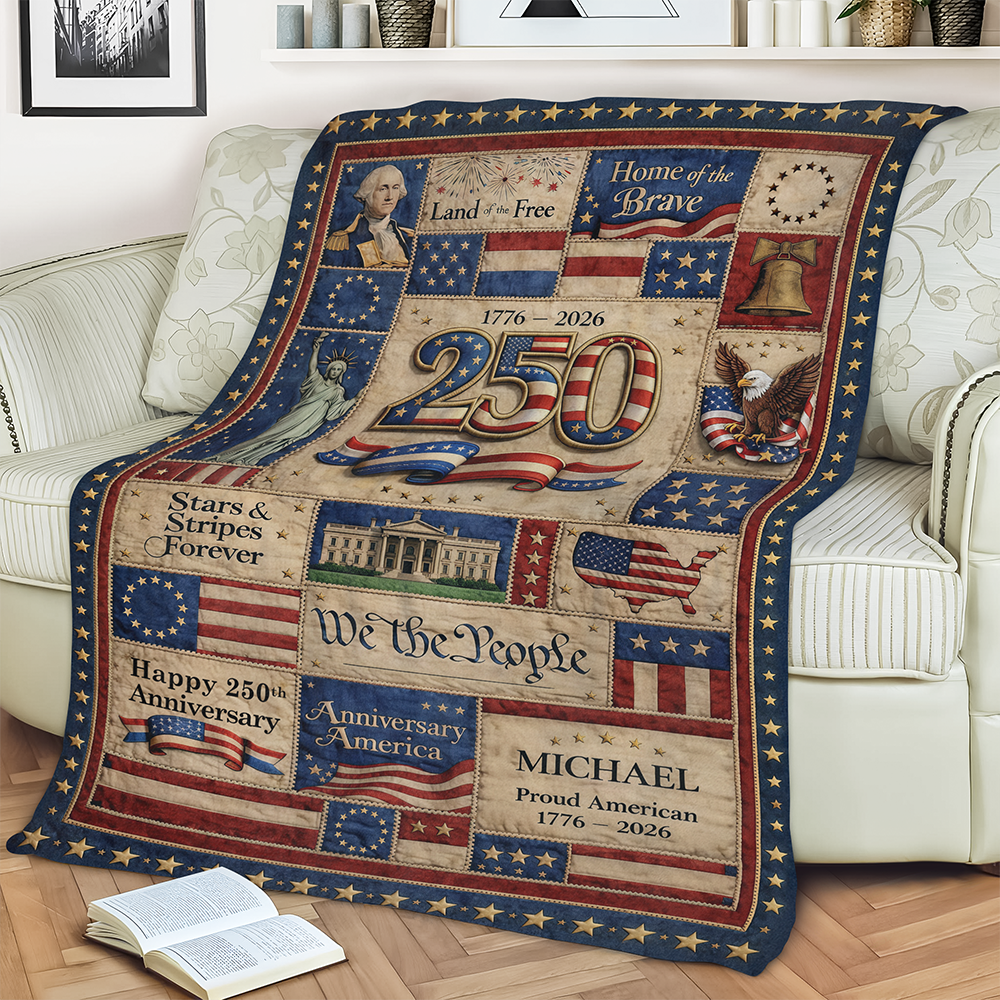 We The People – America 250th Anniversary Patriotic Blanket HA75 920398